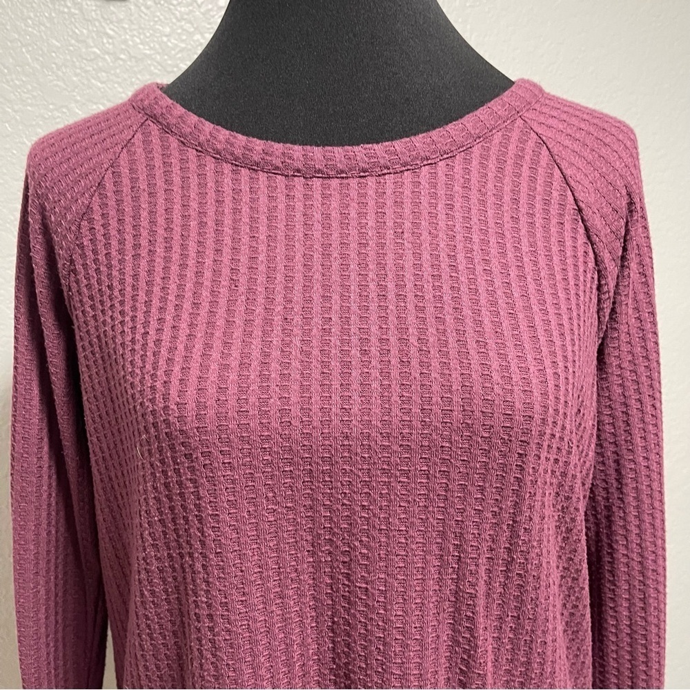 Anthropologie Chaser Long Sleeve Waffle Thermal
Purple Shirt Top Size Large - Picture 3 of 8